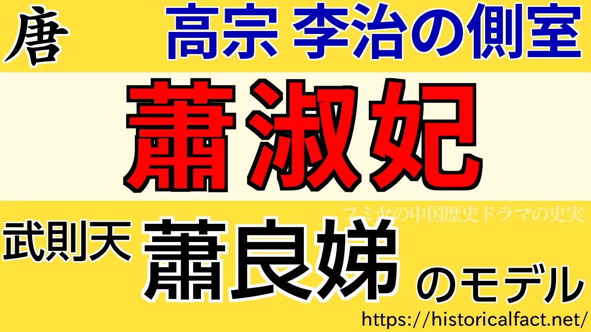 高宗 蕭淑妃
