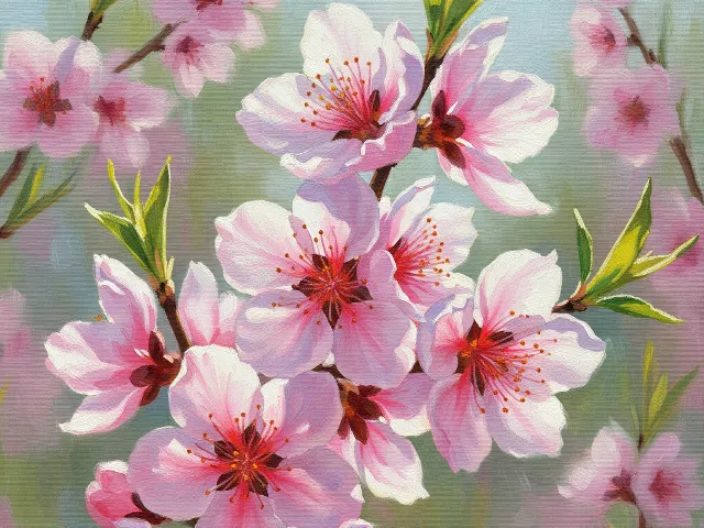桃の花の画像