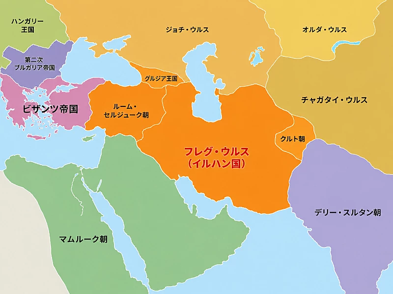 イルハン国地図